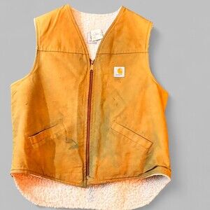 Vintage Carhartt Canvas Sherpa Lined 26 Ee